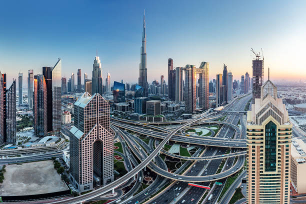 Panoramic view of modern Dubai skyline, illustrating potential business opportunities in KIZAD Free Zone.